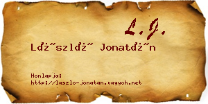 László Jonatán névjegykártya