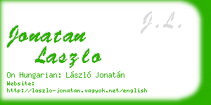 jonatan laszlo business card
