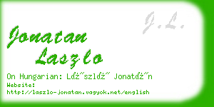 jonatan laszlo business card